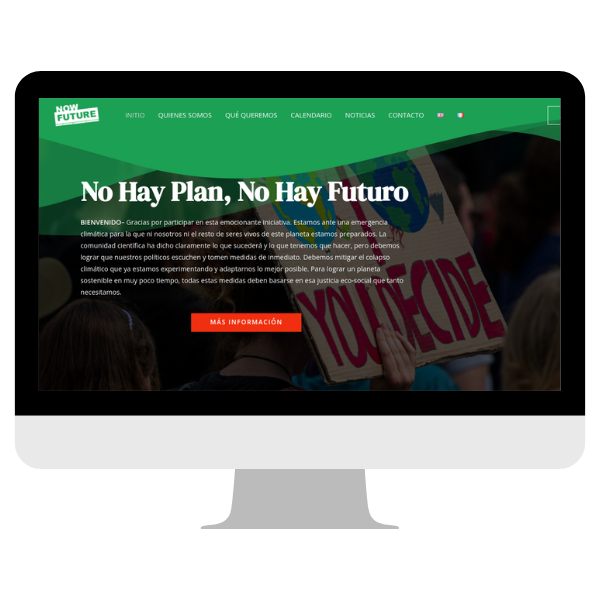 website page espagnol